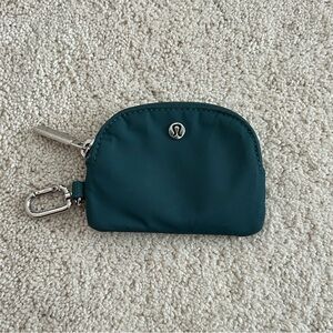 Lululemon Storm Teal Clippable Mini Pouch